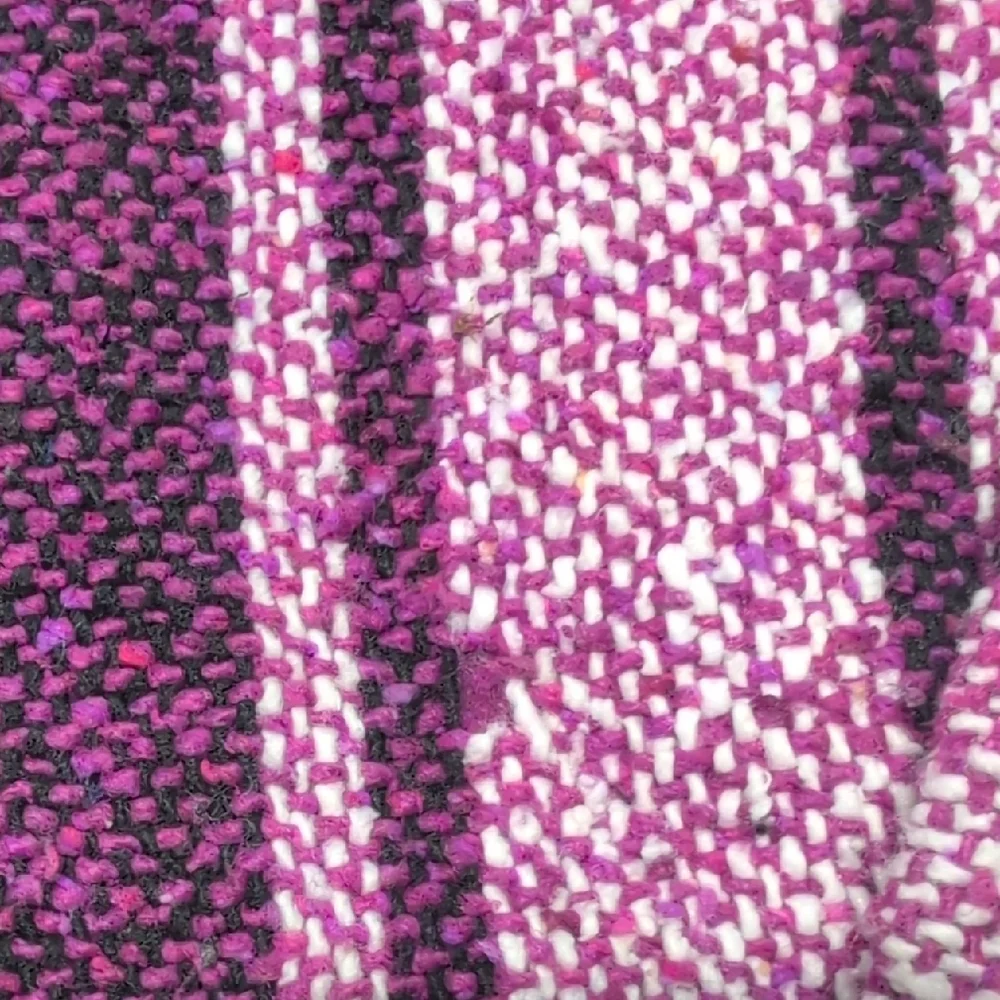 Salttex Baja Hoodie M Purple Pink Striped Mexican Drug Rug Poncho - Picture 6 of 7